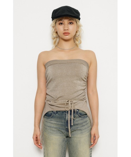 LAGUA GEM STUDS カップベアトップ LAGUA GEM チューブトップ ベア