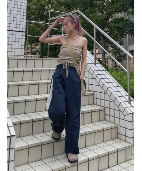 ラポドゥジェム⁄ベアトップス LAGUA GEM | SHIRRING MANYWAY ベアトップ (ベアトップ ) |SHEL