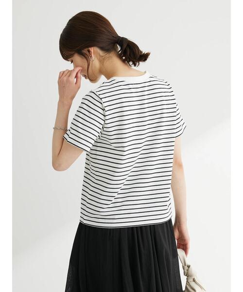 RAY CASSIN FAVORI(レイカズンフェバリ)の「・RAY CASSIN フラワーサガラ刺繍Tシャツ(Tシャツ/カットソー・レディース・その他7/チャコールグレー/オフホワイト・FREE)」の21枚目の写真