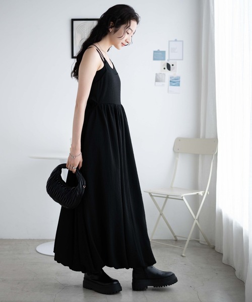 WEGO（ウィゴー）の「WEGO/サイドカットバルーンキャミワンピース（ワンピース・レディース・ブラック/オレンジ系その他・FREE）」の11枚目の写真