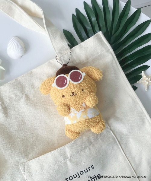 AS KNOW AS plus（アズノゥアズプラス）の「Sanrio characters と一緒ボールチェーンマスコット付トートバッグ 【Sanrio/サンリオ】（トートバッグ・レディース・ホワイト系その他/ピンク系その他/ホワイト系その他2/ブラック系その他/ピンク系その他2/ホワイト系その他3/ホワイト系その他4/ブラック系その他2/イエロー系その他2/グリーン系その他3/イエロー系その他3/ホワイト系その他6/ホワイト系その他7/ホワイト系その他5/イエロー系/ブラウン系/レオパード/グリーン系/ベージュ系/ブラック系1/ホワイト系1/ホワイト系/ベージュ系1/ピンク系1/イエロー系1・FREE）」の21枚目の写真