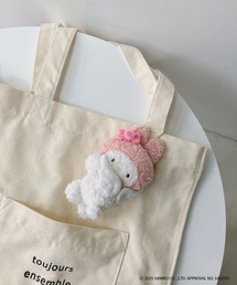 AS KNOW AS plus（アズノゥアズプラス）の「Sanrio characters と一緒ボールチェーンマスコット付トートバッグ 【Sanrio/サンリオ】（トートバッグ）」