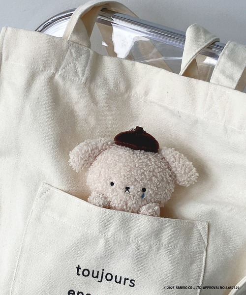 AS KNOW AS plus（アズノゥアズプラス）の「Sanrio characters と一緒ボールチェーンマスコット付トートバッグ 【Sanrio/サンリオ】（トートバッグ・レディース・ホワイト系その他/ピンク系その他/ホワイト系その他2/ブラック系その他/ピンク系その他2/ホワイト系その他3/ホワイト系その他4/ブラック系その他2/イエロー系その他2/グリーン系その他3/イエロー系その他3/ホワイト系その他6/ホワイト系その他7/ホワイト系その他5/イエロー系/ブラウン系/レオパード/グリーン系/ベージュ系/ブラック系1/ホワイト系1/ホワイト系/ベージュ系1/ピンク系1/イエロー系1・FREE）」の20枚目の写真