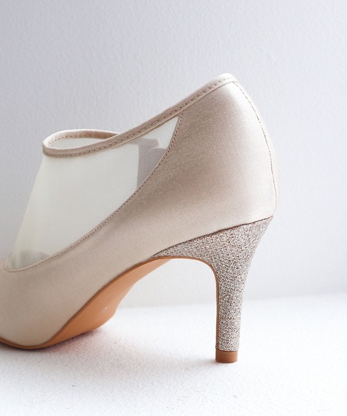 Dorry Doll（ドリードール）の「シャイニー×シアーショートブーツ（ブーツ・レディース・ベージュ/グレー/ブラック・L/M/S）」の9枚目の写真