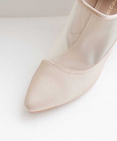 Dorry Doll（ドリードール）の「シャイニー×シアーショートブーツ（ブーツ・レディース・ベージュ/グレー/ブラック・L/M/S）」の7枚目の写真