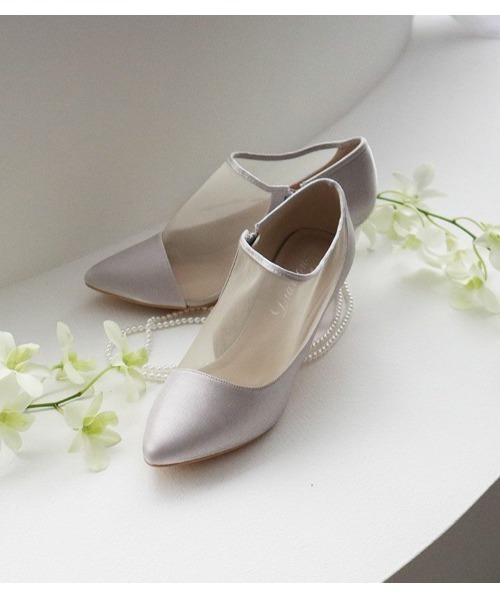 Dorry Doll（ドリードール）の「シャイニー×シアーショートブーツ（ブーツ・レディース・ベージュ/グレー/ブラック・L/M/S）」の4枚目の写真