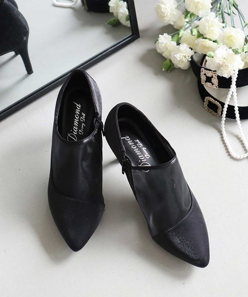 Dorry Doll（ドリードール）の「シャイニー×シアーショートブーツ（ブーツ・レディース・ベージュ/グレー/ブラック・L/M/S）」の11枚目の写真