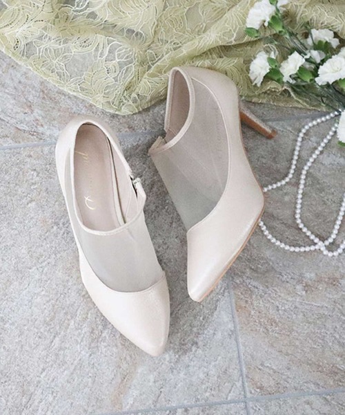 Dorry Doll（ドリードール）の「シャイニー×シアーショートブーツ（ブーツ・レディース・ベージュ/グレー/ブラック・L/M/S）」の10枚目の写真