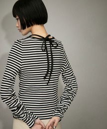 ADAM ET ROPE' | 【サステナブル・WEB限定】ネックリボンプルオーバー(Tシャツ/カットソー)