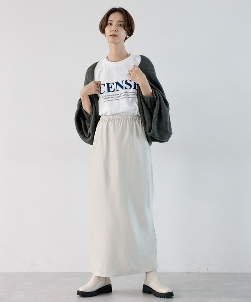 LEPSIM（レプシィム）の「3ゲージボレロニット　961214（カーディガン/ボレロ・レディース・チャコールグレー/グレイッシュベージュ・FREE）」の8枚目の写真