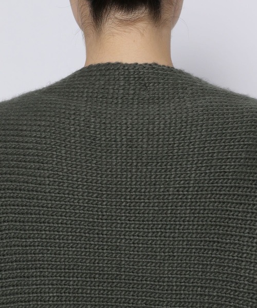 LEPSIM（レプシィム）の「3ゲージボレロニット　961214（カーディガン/ボレロ・レディース・チャコールグレー/グレイッシュベージュ・FREE）」の18枚目の写真