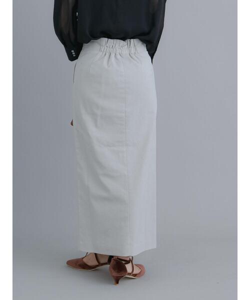 Te chichi（テチチ）の「ロングナロースカート（スカート・レディース・ネイビー/グリーン/ベージュ・F）」の16枚目の写真