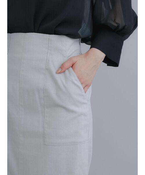 Te chichi（テチチ）の「ロングナロースカート（スカート・レディース・ネイビー/グリーン/ベージュ・F）」の20枚目の写真