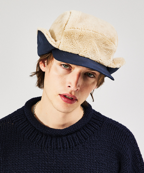 TAION（タイオン）の「【TAION /タイオン】リバーシブル ダウンパイロットキャップ/DOWN CAP/ユニセックス/R221ML-1（キャップ・メンズ・ブラック系その他/ダークベージュ/ダークネイビー/ブラック/カーキ/ダークグリーン・フリー）」の6枚目の写真