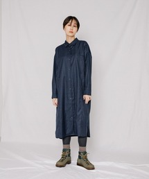 EKAL | アクティブチェックシャツワンピース(シャツワンピース)