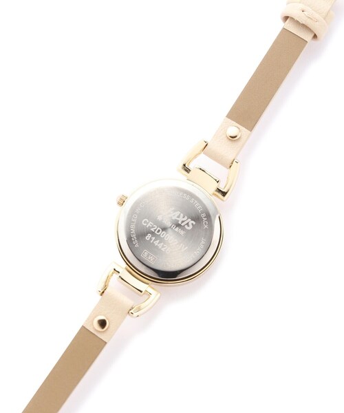 EDIT COLOGNE（エディットコロン）の「サイドソングウォッチ（アナログ腕時計・レディース・ベージュ/グレー・ﾌﾘ-）」の5枚目の写真