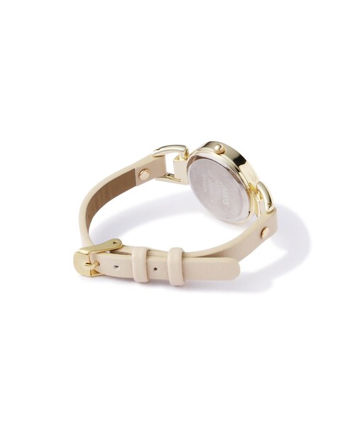 EDIT COLOGNE（エディットコロン）の「サイドソングウォッチ（アナログ腕時計・レディース・ベージュ/グレー・ﾌﾘ-）」の7枚目の写真