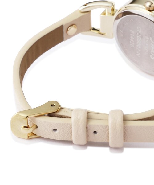 EDIT COLOGNE（エディットコロン）の「サイドソングウォッチ（アナログ腕時計・レディース・ベージュ/グレー・ﾌﾘ-）」の8枚目の写真
