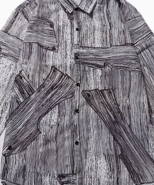 ROOPTOKYO（ループトウキョウ）の「総柄パターンシャツ ヴィンテージ風（シャツ/ブラウス・メンズ・グレー・M/L/XL）」の11枚目の写真