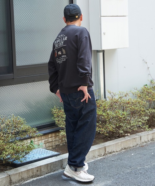 NO NEED（ノーニード）の「アニマルバック刺繍 スウェットトレーナー（スウェット・メンズ・チャコールグレー/イエロー系その他/ライトグレー/ブラウン・M/L）」の10枚目の写真