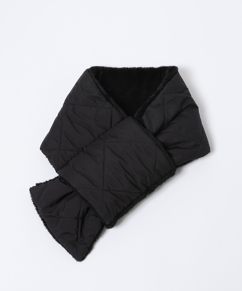 Andemiu（アンデミュウ）の「エアサーマルキルトマフラー704283（マフラー・レディース・ブラック/アイボリー・FREE）」の14枚目の写真