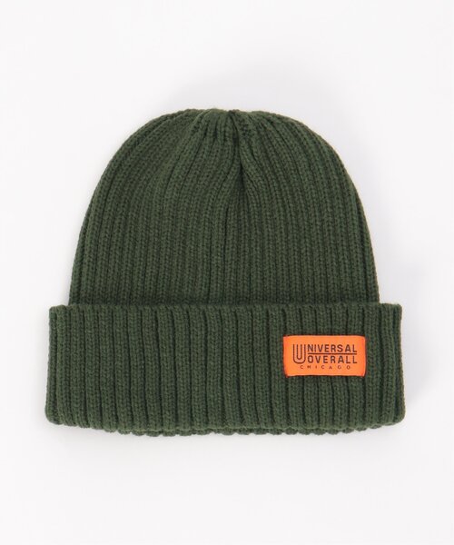 UNIVERSAL OVERALL（ユニバーサルオーバーオール）の「UNIVERSAL OVERALL ニットワッチ（ニットキャップ/ビーニー・メンズ・ブラック/ブルー/オフホワイト/グレー/グリーン・FREE）」の4枚目の写真