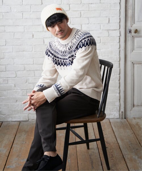 UNIVERSAL OVERALL（ユニバーサルオーバーオール）の「UNIVERSAL OVERALL ニットワッチ（ニットキャップ/ビーニー・メンズ・ブラック/ブルー/オフホワイト/グレー/グリーン・FREE）」の9枚目の写真