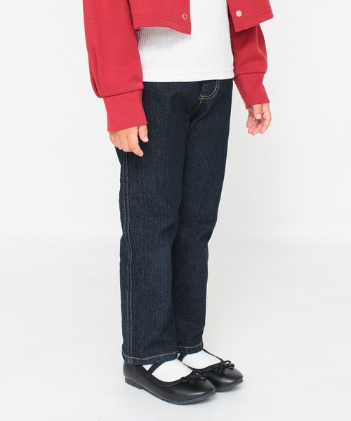 BRANSHES（ブランシェス）の「【デイリー】ストレートロングパンツ（その他パンツ・キッズ・ベージュ/ネイビー/オレンジ/ライトベージュ/ブラック・100/90/110/150/130/120/140）」の4枚目の写真