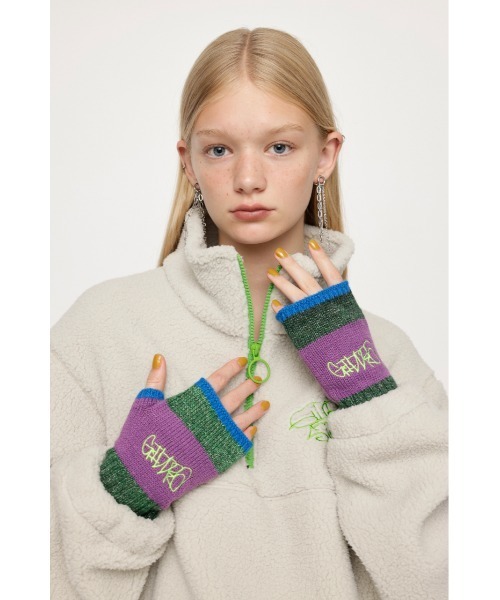 SLY（スライ）の「GIDDRA STUDIO x SLY GLOVES ギドラスタジオ スライ グローブ（手袋・レディース・オレンジ系その他/グリーン系その他2・FREE）」の7枚目の写真