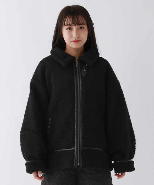 repipi armario（レピピ アルマリオ）の「ボアジャケット（その他アウター・キッズ・ホワイト/ブラウン/ブラック・MEDIUM/SMALL/LARGE）」の12枚目の写真
