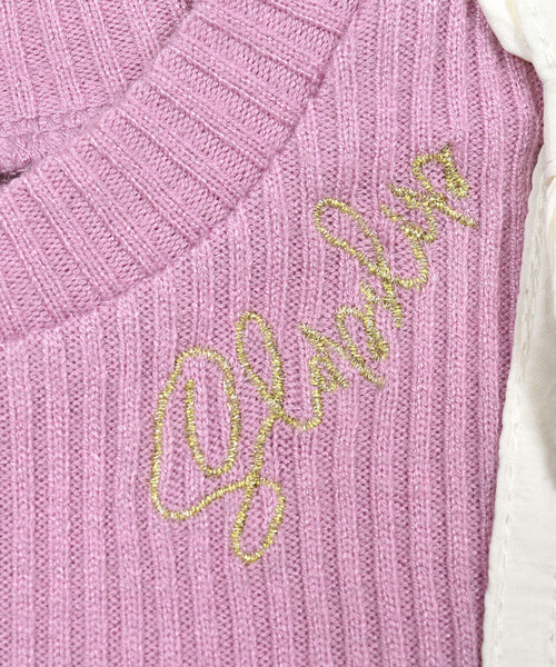 SLAP SLIP（スラップスリップ）の「エンボスティアードドッキングワンピース(80~130cm)（ワンピース・キッズ・ブラック/オフホワイト・90cm/100cm/110cm/130cm/120cm/80ｃｍ）」の9枚目の写真