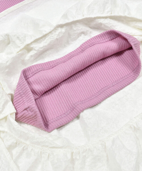 SLAP SLIP（スラップスリップ）の「エンボスティアードドッキングワンピース(80~130cm)（ワンピース・キッズ・ブラック/オフホワイト・90cm/100cm/110cm/130cm/120cm/80ｃｍ）」の14枚目の写真