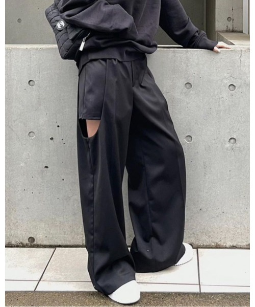 Side Cutting Pants　Sサイズ　リーンモーメント LEANN MOMENT（リーンモーメント）の「【ZOZO限定】Side Cutting