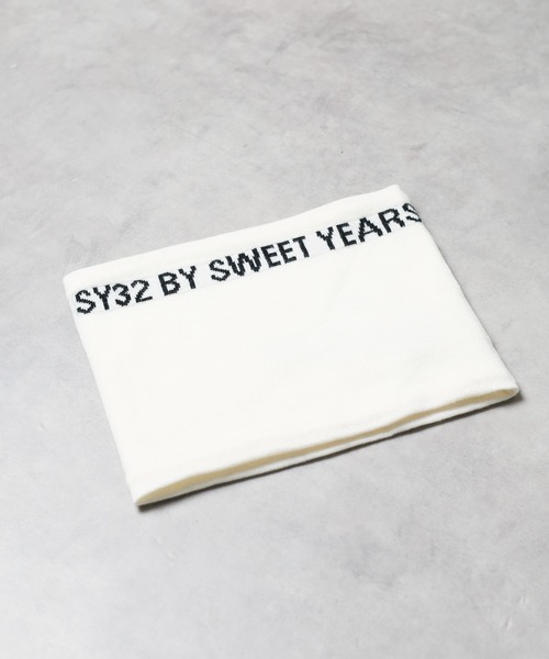 SY32 by SWEET YEARS(エスワイサーティトゥバイスィートイヤーズ)の「【SY32 by SWEET YEARS】WASHABLE WOOL(ネックウォーマー/スヌード・メンズ・オフホワイト/ブラック・FREE)」の1枚目の写真