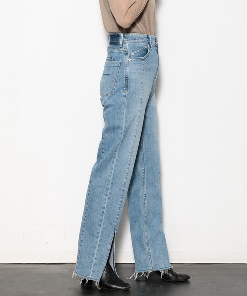 YANUK（ヤヌーク）の「YANUK ボーイズストレート LEA スイッチング