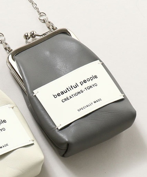 beautiful people(ビューティフルピープル)の「beautiful people mini clasp pouch 7335511960(ポーチ・レディース・オフホワイト/ブラック/グリーン/ピンク/カーキ/ブラウン/グレー/ブルー・FREE)」の4枚目の写真