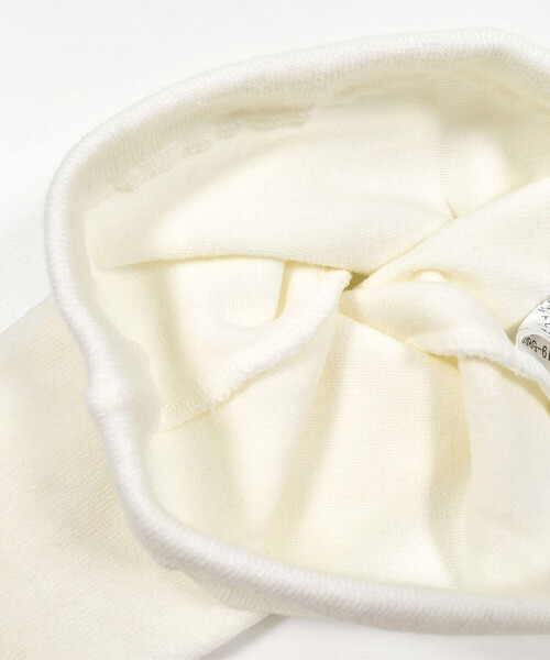 BeBe（ベベ）の「サイドリボンタイツ(80~140cm)（タイツ/ストッキング・キッズ・オフホワイト/ブラック・M/S/L/XS）」の11枚目の写真