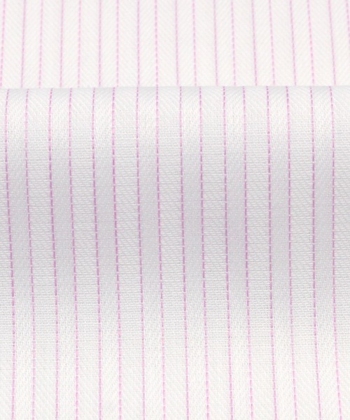 TOKYO SHIRTS（トウキョウシャツ）の「超形態安定ノーアイロン クレリックボタンダウン 長袖ビジネスワイシャツ（ビジネスシャツ・メンズ・ピンク・首回り39cm-裄丈80cm/首回り39cm-裄丈84cm/首回り41cm-裄丈86cm/首回り42cm-裄丈82cm/首回り42cm-裄丈86cm/首回り41cm-裄丈82cm/首回り43cm-裄丈86cm/首回り37cm-裄丈80cm/首回り43cm-裄丈82cm/首回り37cm-裄丈84cm）」の4枚目の写真