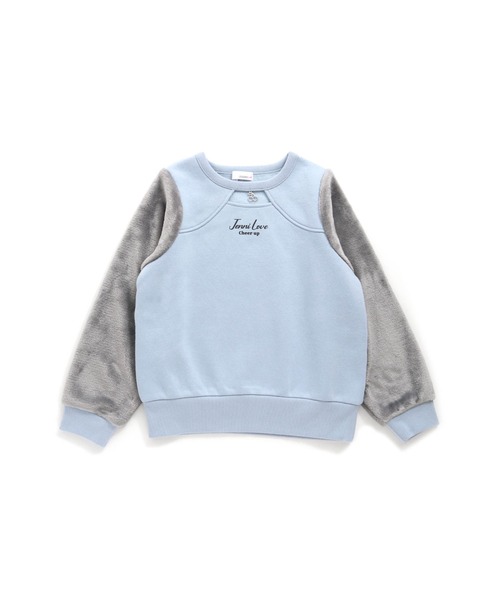 JENNI love（ジェニィラブ）の「裏起毛フロントあきそでボアトレーナー