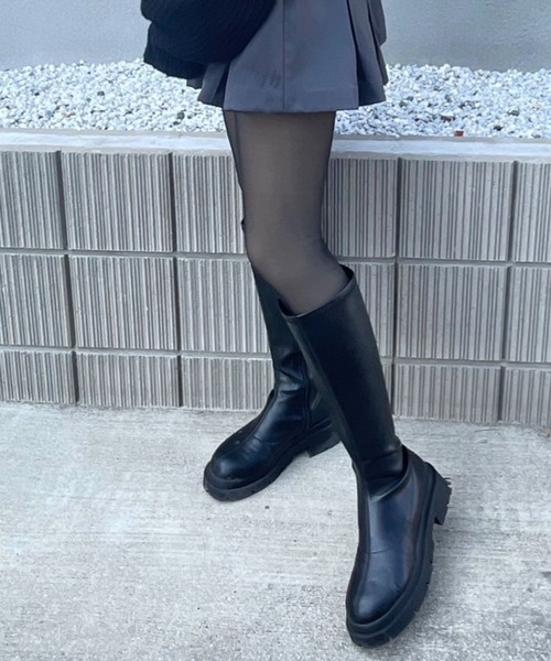 Heather(ヘザー)の「HAKUTORIKO 1200デニール 969859(タイツ/ストッキング・レディース・ブラック/ベージュ・FREE)」の7枚目の写真