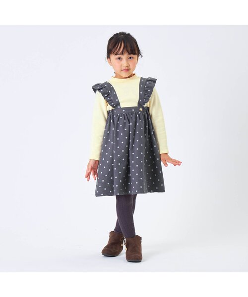 Seraph（セラフ）の「【裏起毛】ジャンスカドッキングワンピース（ワンピース・キッズ・ラベンダー/インディゴブルー/チャコール・95/120/110/130/80/100/90/140）」の18枚目の写真
