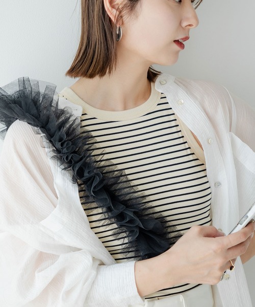 チュールフリルストラップ（スマホグッズ）｜rectangle（レクタングル