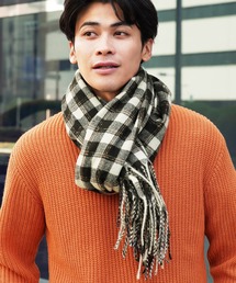 roshell（ロシェル）の「大判ストール チェックマフラー（マフラー）」