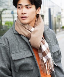 roshell（ロシェル）の「大判ストール チェックマフラー（マフラー）」