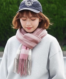 roshell（ロシェル）の「大判ストール チェックマフラー（マフラー）」