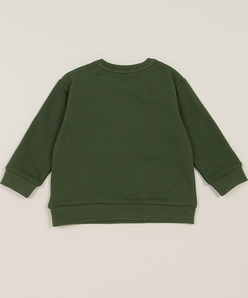 sense of wonder（センスオブワンダー）の「リバティファブリック恐竜トレーナー（スウェット・キッズ・ダークグリーン/チャコール・90cm/100cm/120cm/130cm/80ｃｍ/110cm）」の7枚目の写真