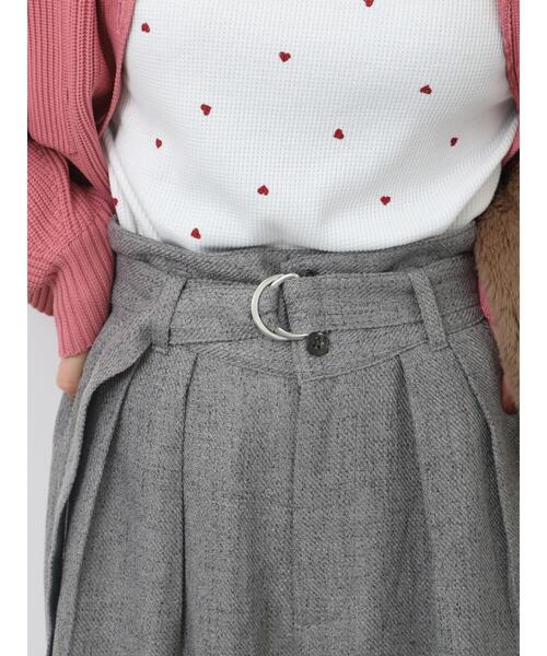 ehka sopo（エヘカソポ）の「ツイードベルト付ワイドパンツ（その他パンツ・レディース・ブラック/ベージュ/グレー・F）」の11枚目の写真