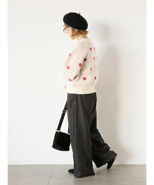 ehka sopo（エヘカソポ）の「ツイードベルト付ワイドパンツ（その他パンツ・レディース・ブラック/ベージュ/グレー・F）」の15枚目の写真