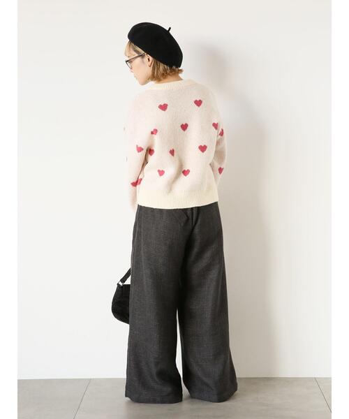 ehka sopo（エヘカソポ）の「ツイードベルト付ワイドパンツ（その他パンツ・レディース・ブラック/ベージュ/グレー・F）」の16枚目の写真