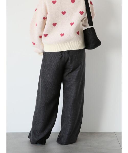 ehka sopo（エヘカソポ）の「ツイードベルト付ワイドパンツ（その他パンツ・レディース・ブラック/ベージュ/グレー・F）」の18枚目の写真